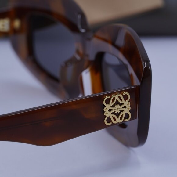 Loewe LW40114F 53A Cat Eye Sunglasses – Havana\\Smoke main image 4